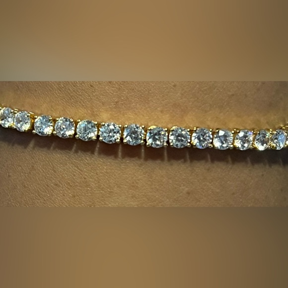 14k gold fill Tennis Bracelet with VVS CZs - Picture 5 of 10